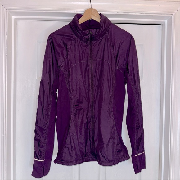 Lululemon Rush Hour Jacket 12 Burgundy - Picture 7 of 11